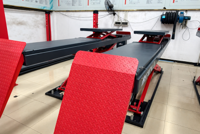 Combo cầu cắt kéo băng dài + cân chỉnh loại HC TECH