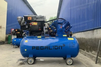 Máy nén khí 330L, 10hp,  12.5 chạy dầu diesel