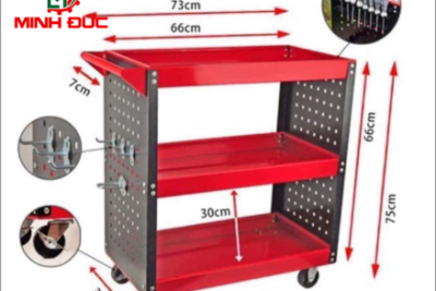 Xe đẩy đồ dụng cụ 3 tầng